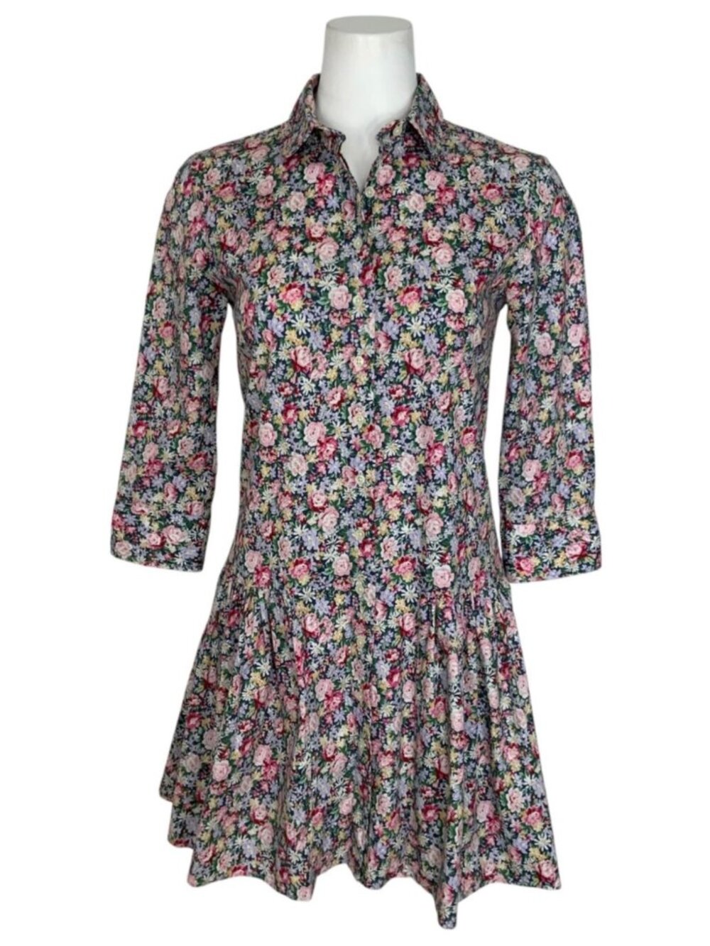 Tuckernuck The Shirt Rochelle Behrens Shirtdress XS Pink Floral